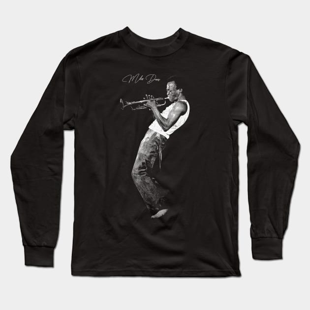 Miles Davis Long Sleeve T-Shirt by gwpxstore